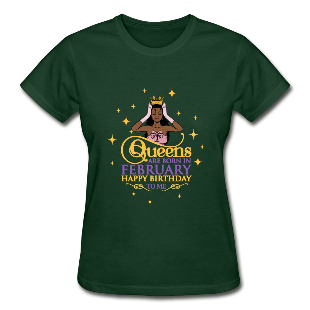 Queens Are Born In February - Ladies Shirt - Beguiling Phenix Boutique