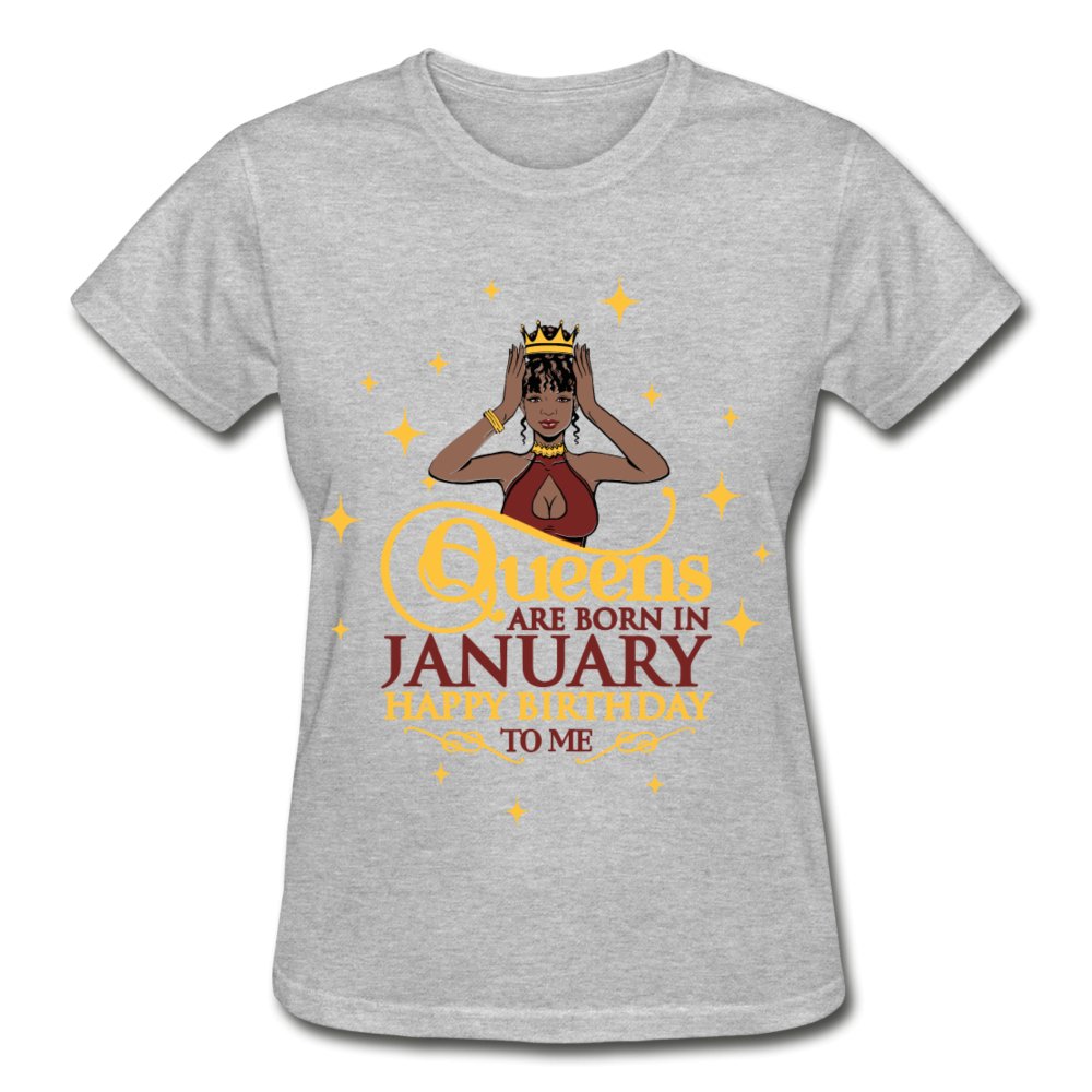 Queens Are Born In January - Ladies Shirt - Beguiling Phenix Boutique
