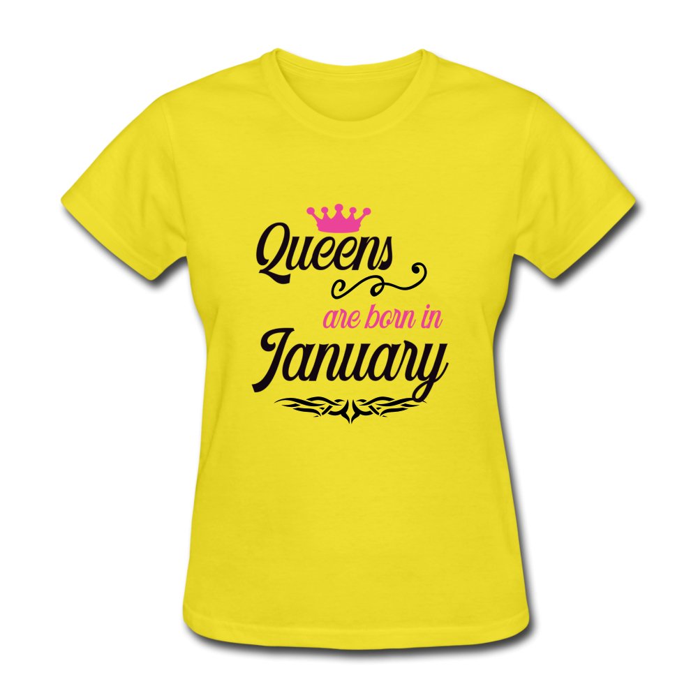 Queens Are Born In January Shirt - Beguiling Phenix Boutique