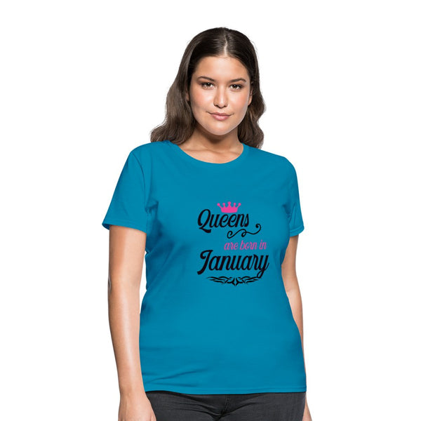 Queens Are Born In January Shirt - Beguiling Phenix Boutique