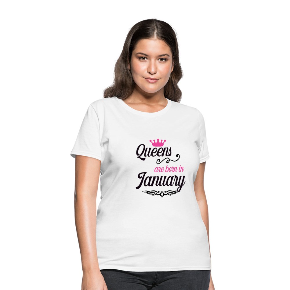 Queens Are Born In January Shirt - Beguiling Phenix Boutique