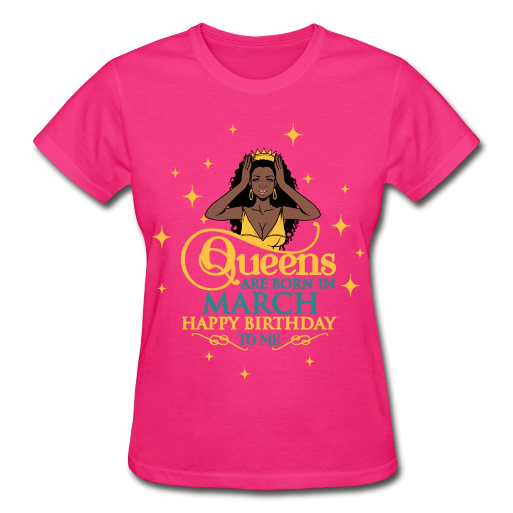 Queens are born in March Shirt - Beguiling Phenix Boutique