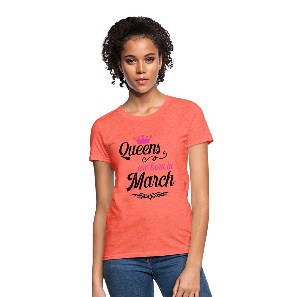 Queens Are Born In March Shirt - Beguiling Phenix Boutique
