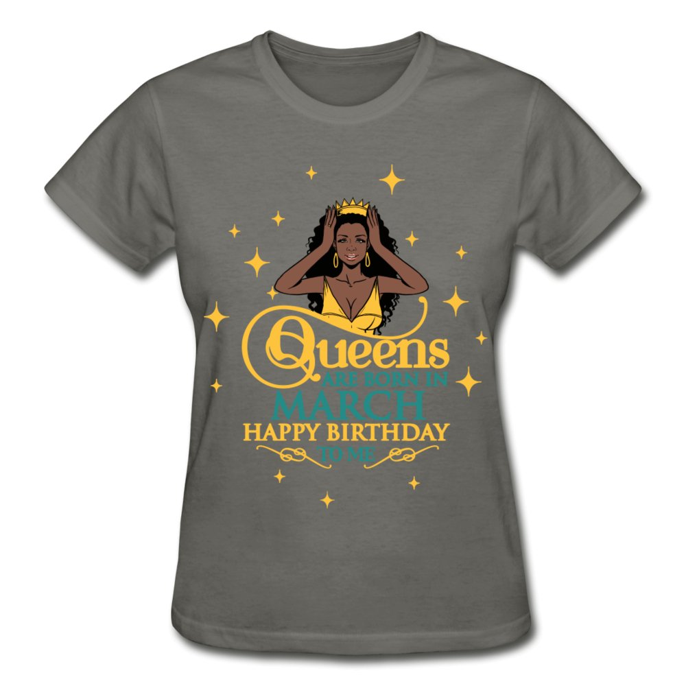 Queens are born in March Shirt - Beguiling Phenix Boutique