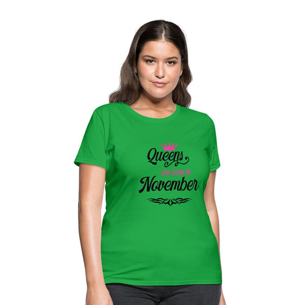 Queens Are Born In November Shirt - Beguiling Phenix Boutique