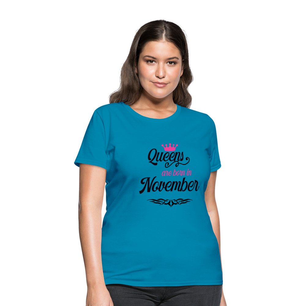 Queens Are Born In November Shirt - Beguiling Phenix Boutique
