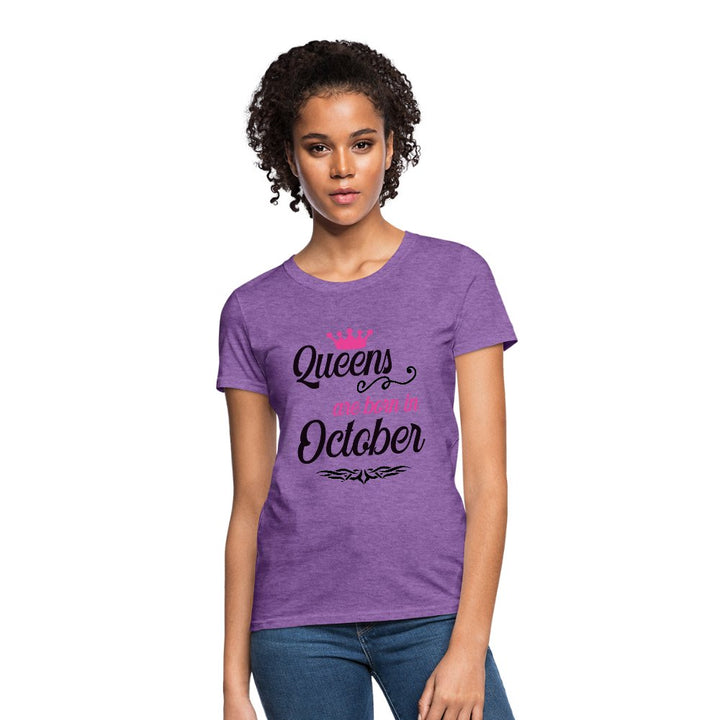 Queens Are Born In October Shirt - Beguiling Phenix Boutique