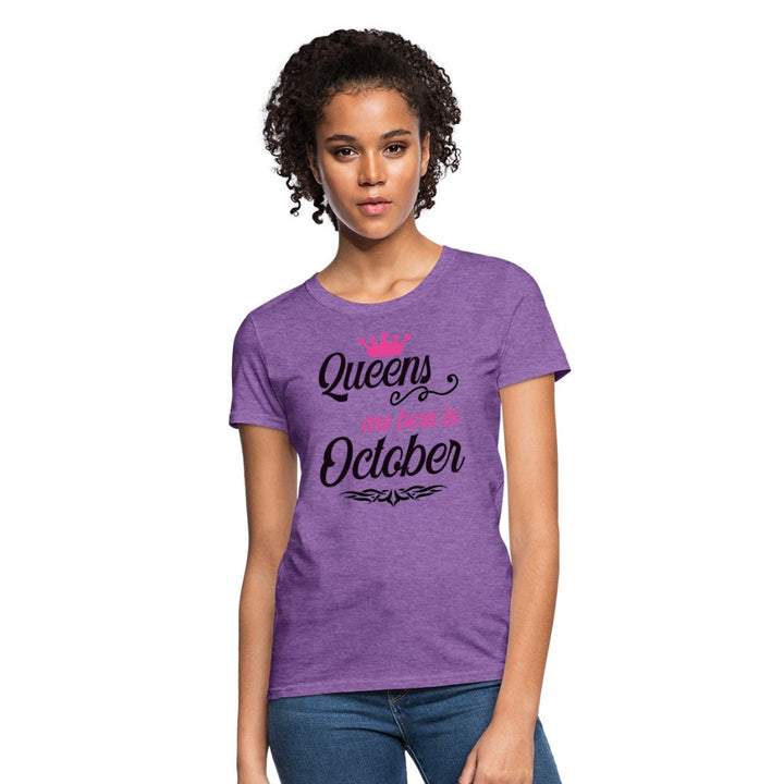 Queens Are Born In October Shirt - Beguiling Phenix Boutique