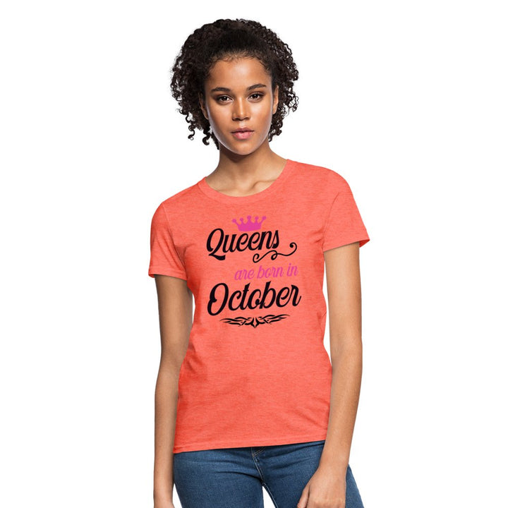 Queens Are Born In October Shirt - Beguiling Phenix Boutique