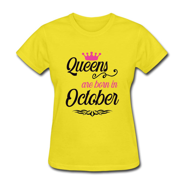 Queens Are Born In October Shirt - Beguiling Phenix Boutique