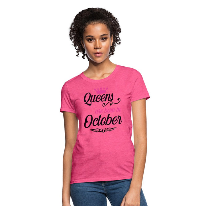 Queens Are Born In October Shirt - Beguiling Phenix Boutique