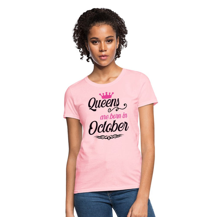 Queens Are Born In October Shirt - Beguiling Phenix Boutique