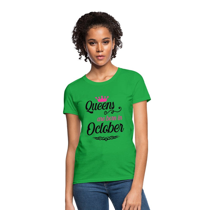 Queens Are Born In October Shirt - Beguiling Phenix Boutique