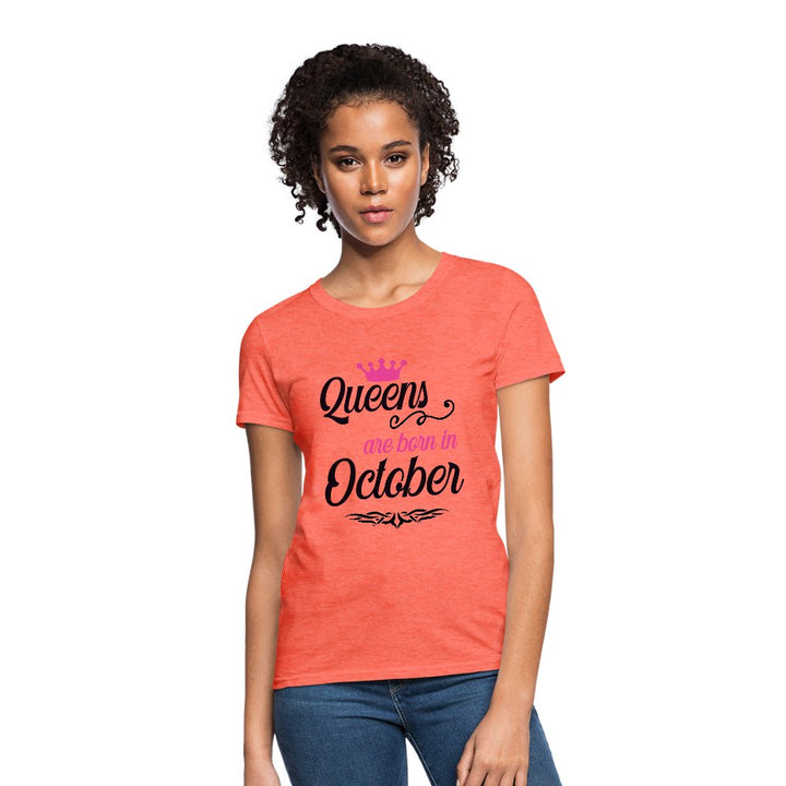 Queens Are Born In October Shirt - Beguiling Phenix Boutique