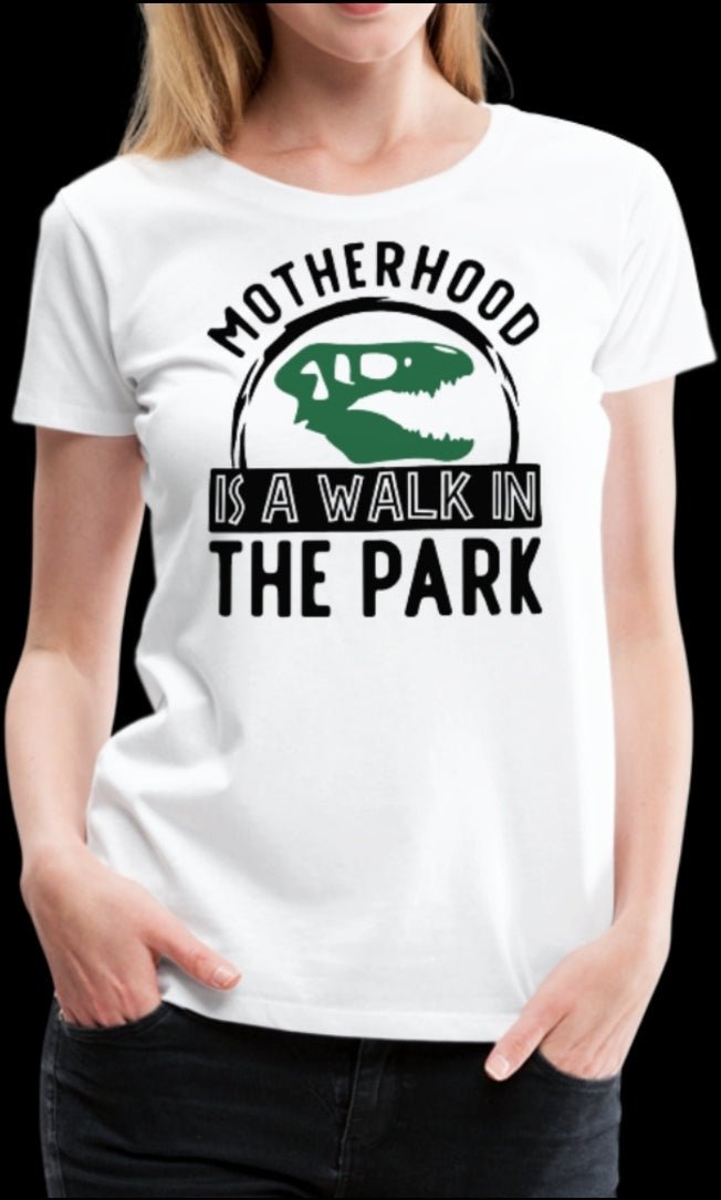 Raising Me Is A Walk In The Park Organic Contrast Short Sleeve Baby Bodysuit - Beguiling Phenix Boutique