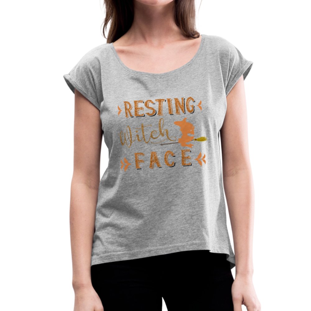 Resting Witch Face Women's Roll Cuff Shirt - Beguiling Phenix Boutique