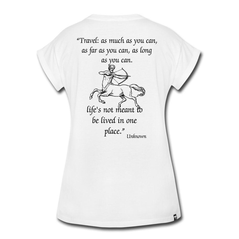 Sagittarius Woman Shirt-White - Beguiling Phenix Boutique