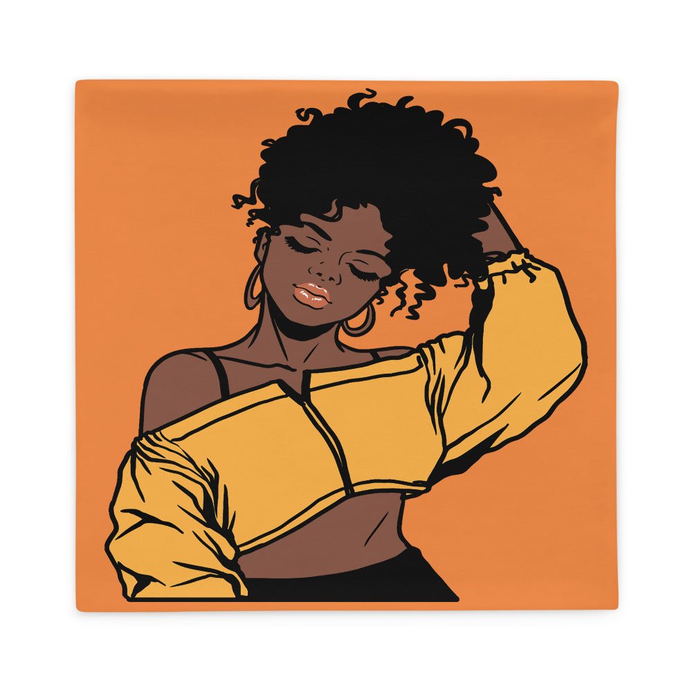 Sassy Throw Pillow Cover-Orange - Beguiling Phenix Boutique