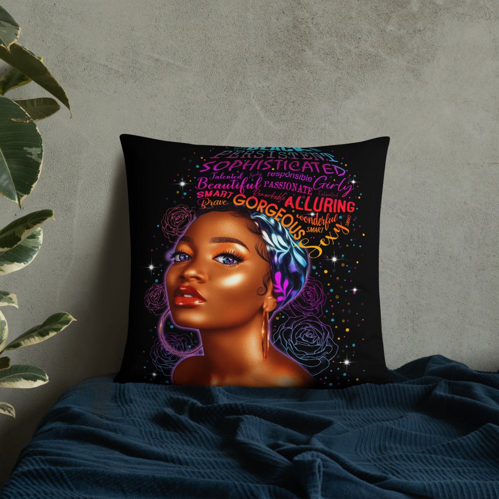 Sophisticated Beauty Throw Pillow - Beguiling Phenix Boutique