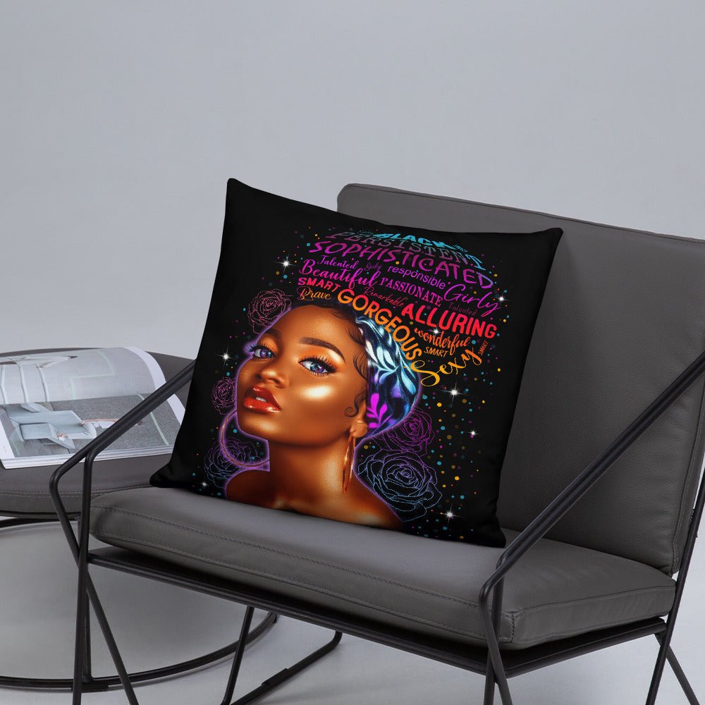 Sophisticated Beauty Throw Pillow - Beguiling Phenix Boutique