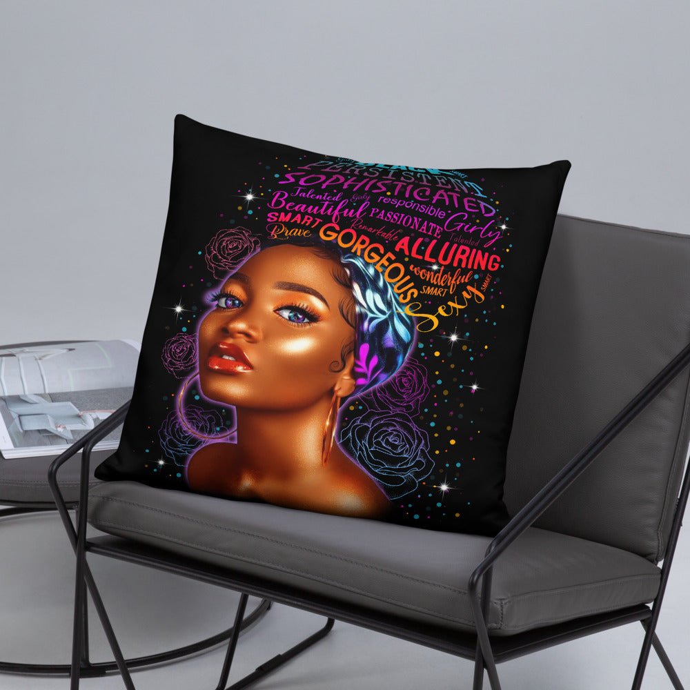 Sophisticated Beauty Throw Pillow - Beguiling Phenix Boutique