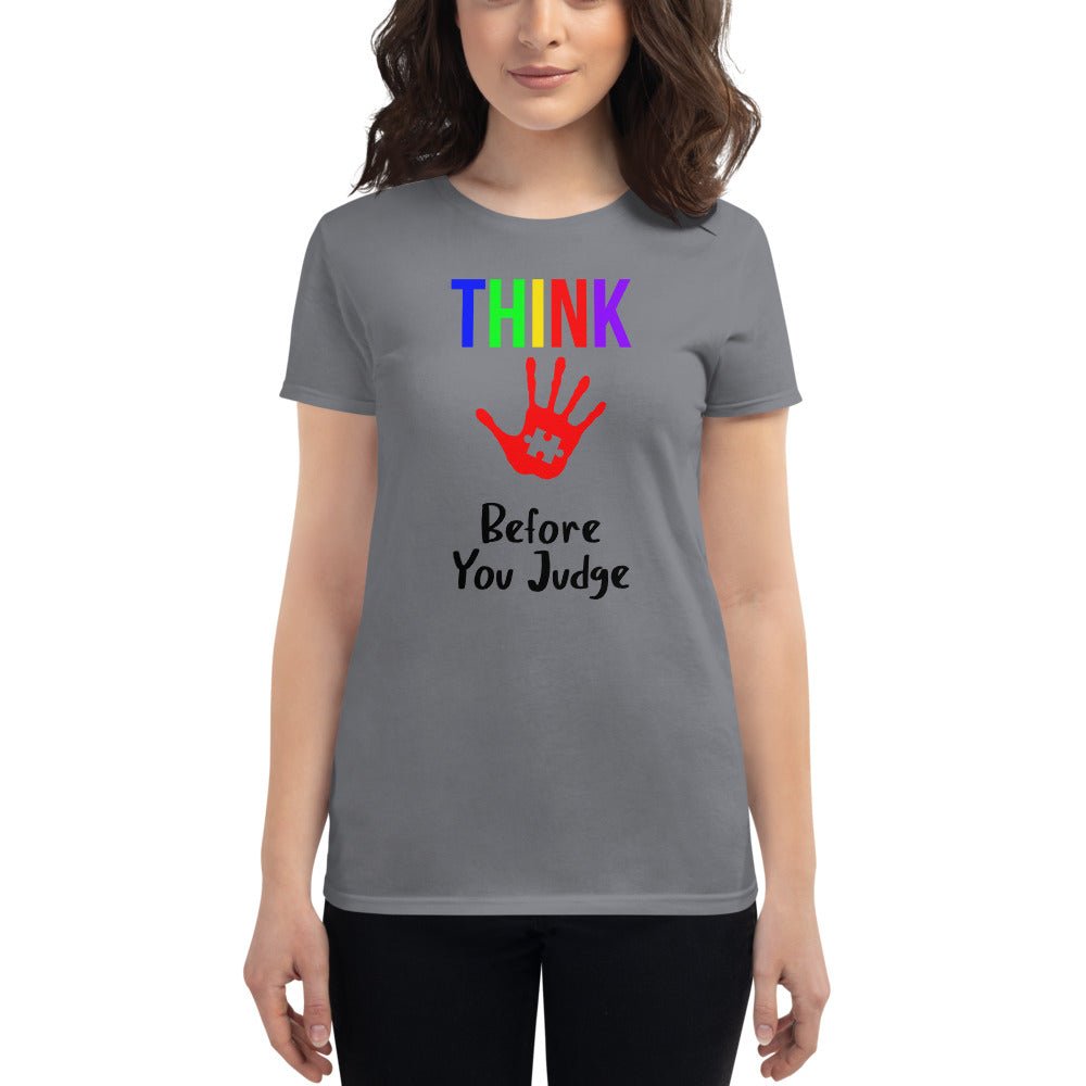 Think Before You Judge Autism Awareness Shirt - Beguiling Phenix Boutique