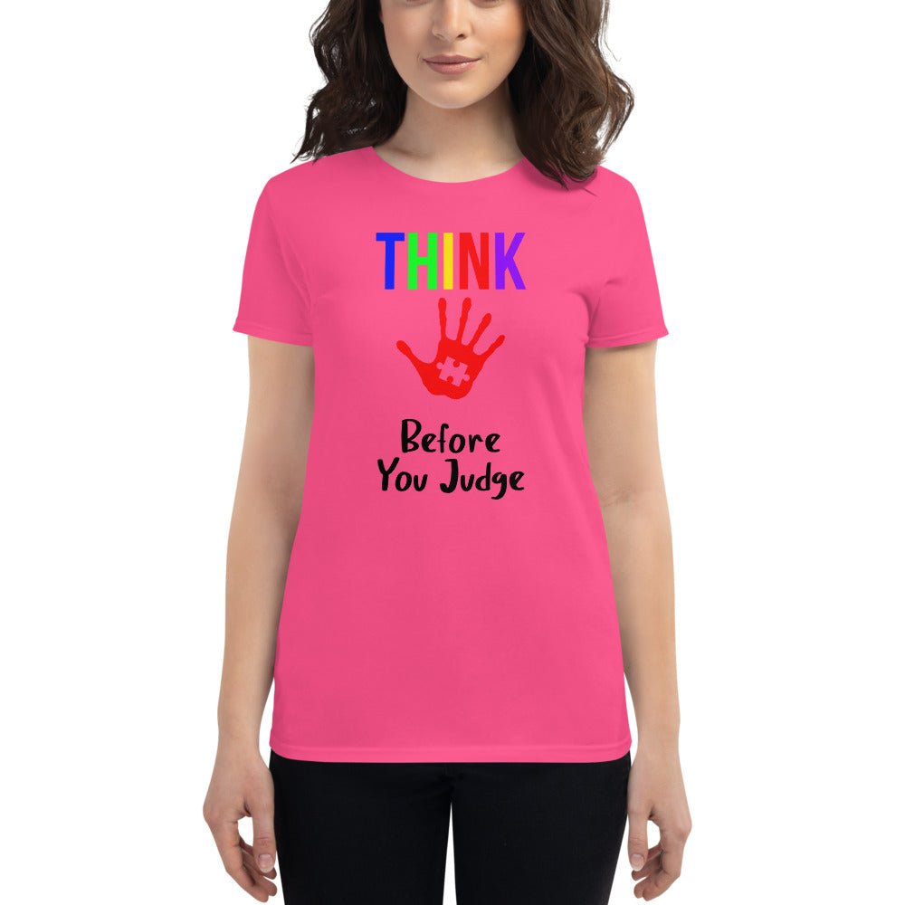Think Before You Judge Autism Awareness Shirt - Beguiling Phenix Boutique