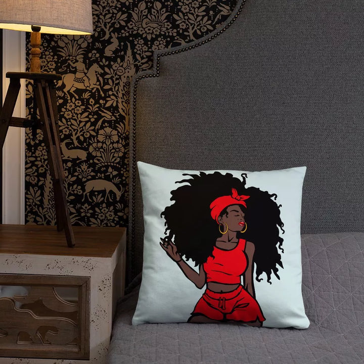 Unapologetic Throw Pillow-Light Blue - Beguiling Phenix Boutique
