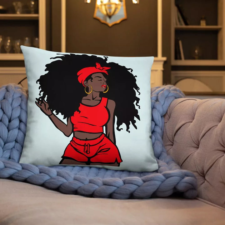 Unapologetic Throw Pillow-Light Blue - Beguiling Phenix Boutique