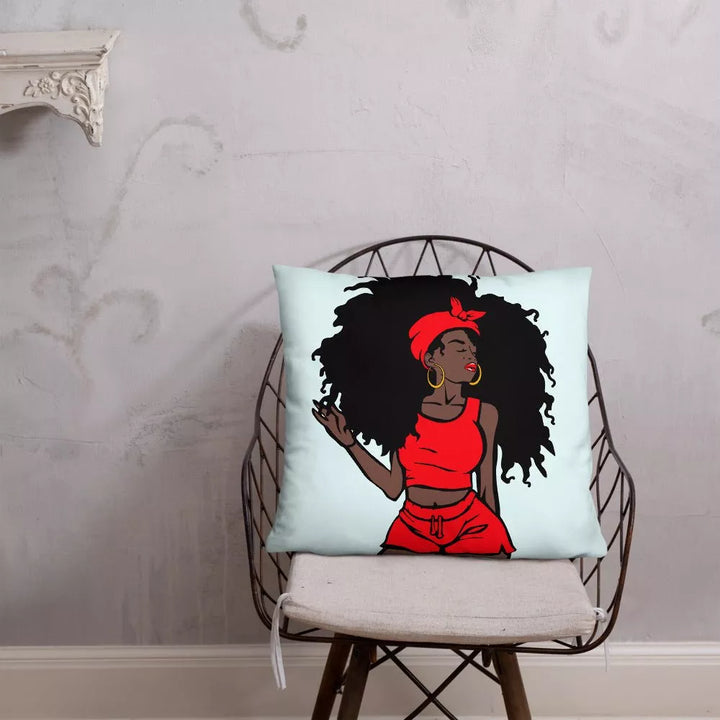 Unapologetic Throw Pillow-Light Blue - Beguiling Phenix Boutique