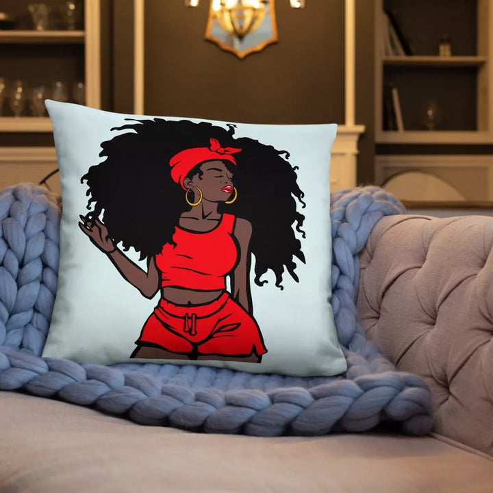 Unapologetic Throw Pillow-Light Blue - Beguiling Phenix Boutique