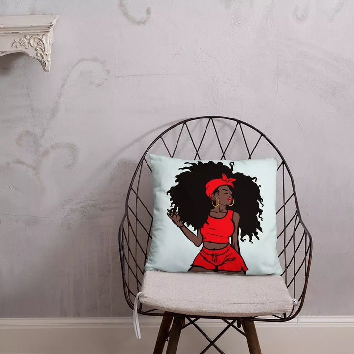 Unapologetic Throw Pillow-Light Blue - Beguiling Phenix Boutique