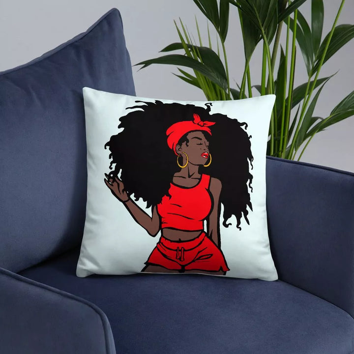 Unapologetic Throw Pillow-Light Blue - Beguiling Phenix Boutique