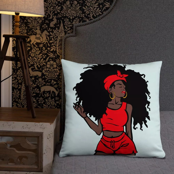 Unapologetic Throw Pillow-Light Blue - Beguiling Phenix Boutique