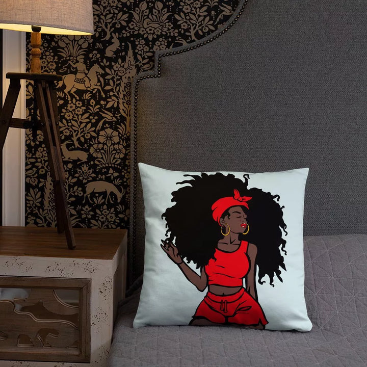 Unapologetic Throw Pillow-Light Blue - Beguiling Phenix Boutique