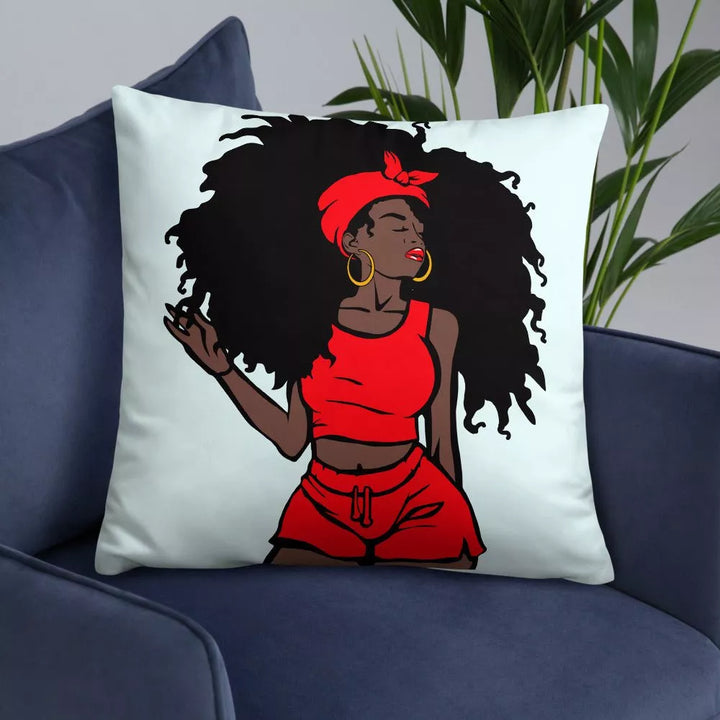 Unapologetic Throw Pillow-Light Blue - Beguiling Phenix Boutique