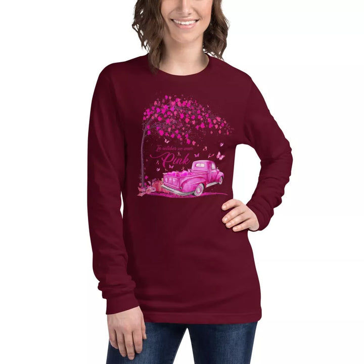 We Wear Pink Unisex Long Sleeve Tee - Beguiling Phenix Boutique