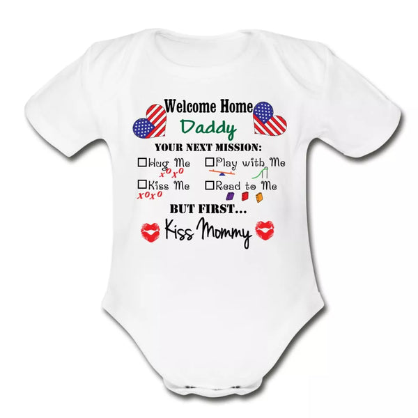 Welcome Home Daddy Baby Bodysuit - Beguiling Phenix Boutique