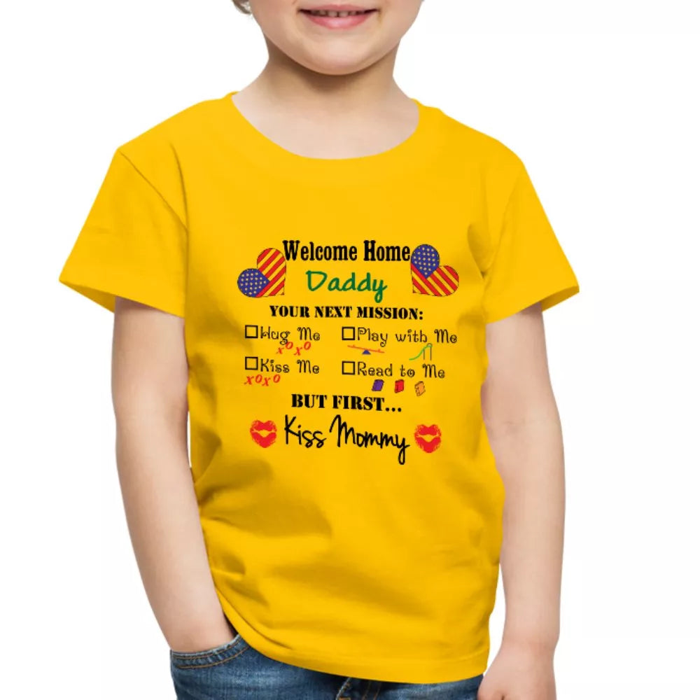 Welcome Home Daddy Toddler Shirt - Beguiling Phenix Boutique