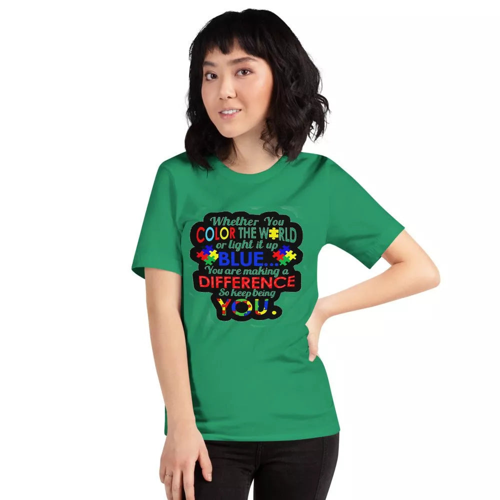 Whether You Color the World Autism Awareness Shirt - Beguiling Phenix Boutique