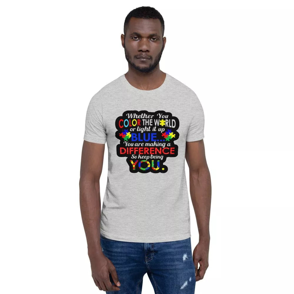 Whether You Color the World Autism Awareness Shirt - Beguiling Phenix Boutique