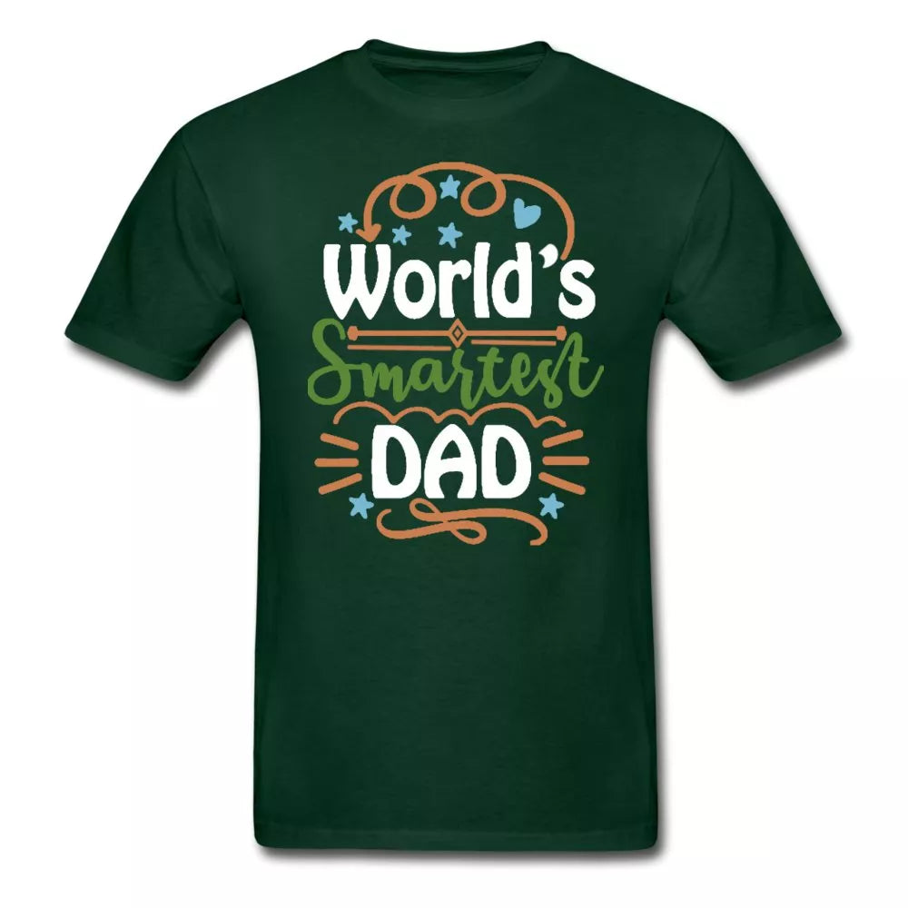 Worlds Smartest Dad Adult Tagless Shirt - Beguiling Phenix Boutique