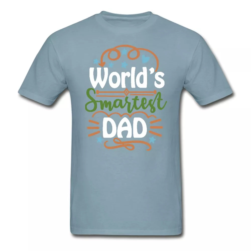 Worlds Smartest Dad Adult Tagless Shirt - Beguiling Phenix Boutique