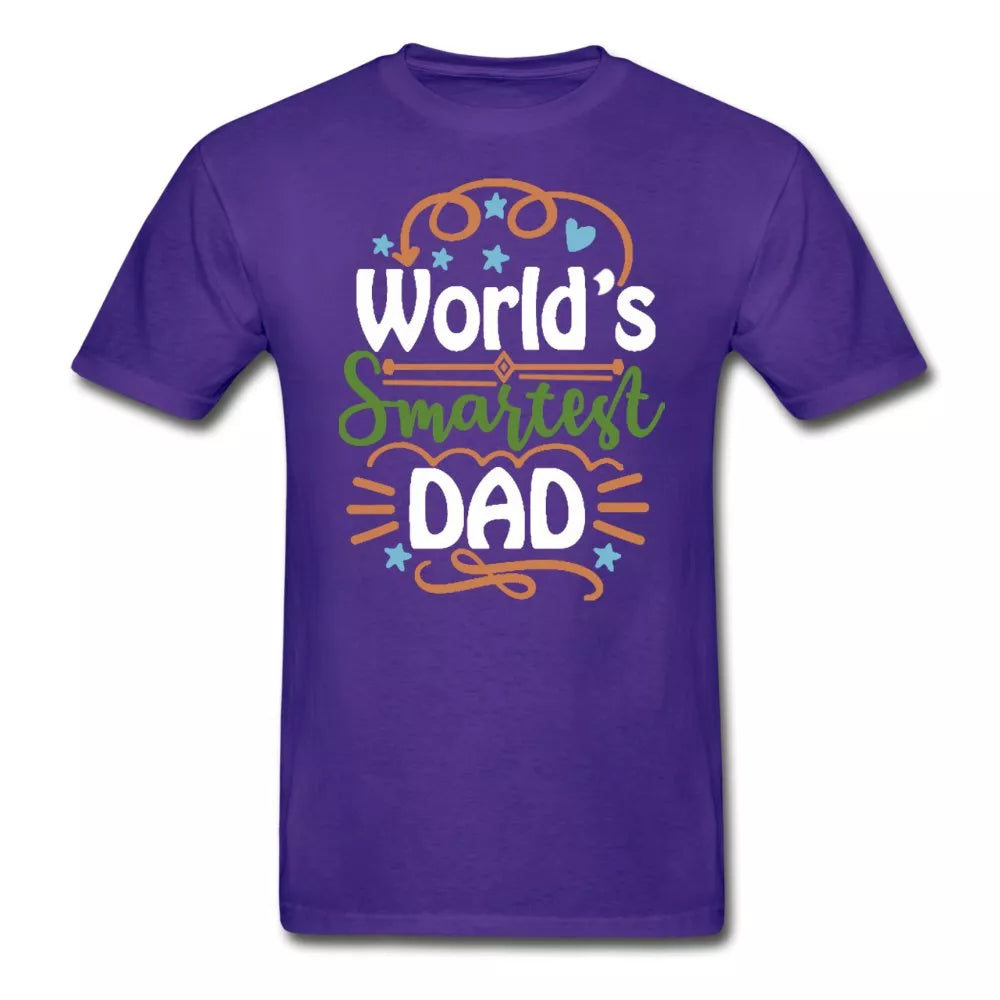 Worlds Smartest Dad Adult Tagless Shirt - Beguiling Phenix Boutique