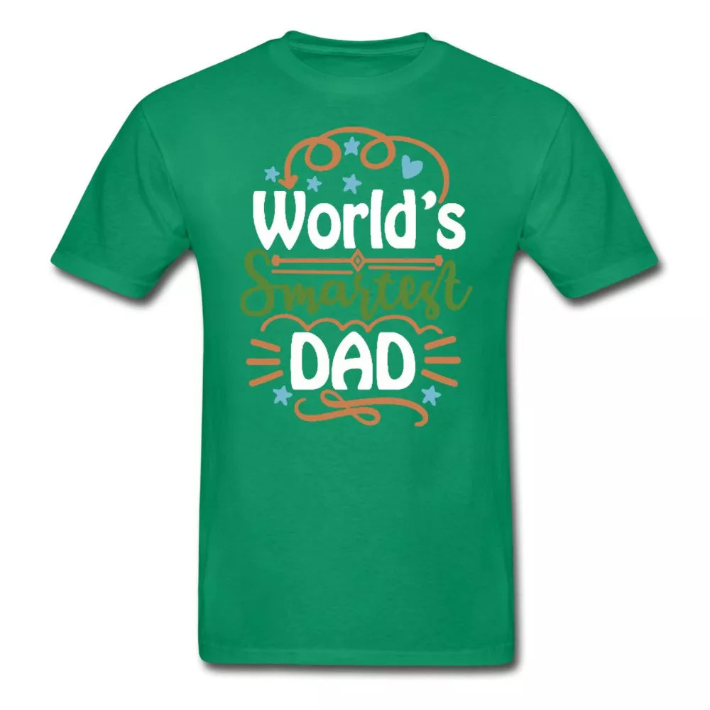 Worlds Smartest Dad Adult Tagless Shirt - Beguiling Phenix Boutique