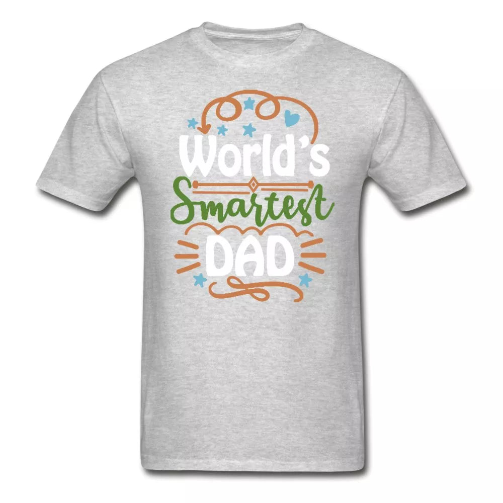 Worlds Smartest Dad Adult Tagless Shirt - Beguiling Phenix Boutique