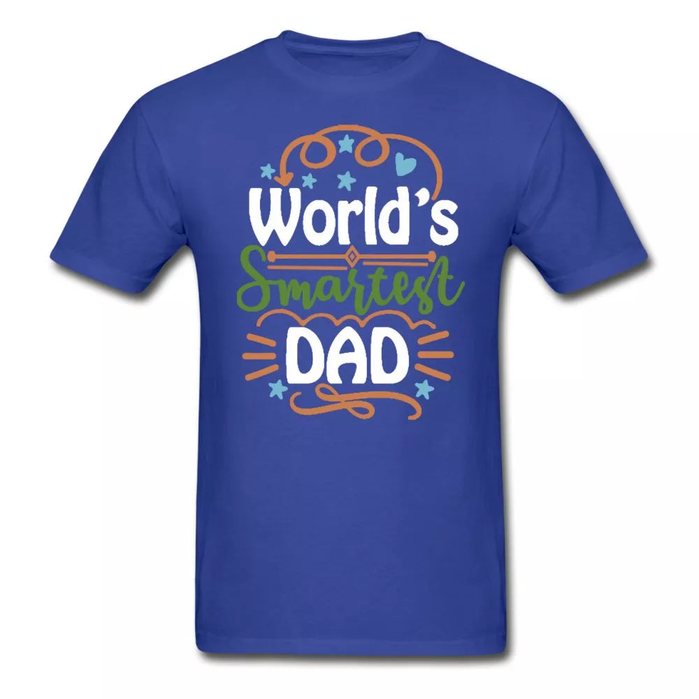 Worlds Smartest Dad Adult Tagless Shirt - Beguiling Phenix Boutique
