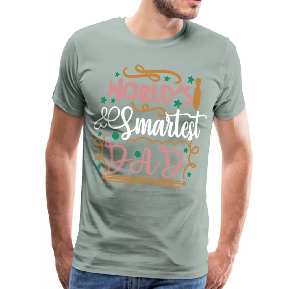 World's Smartest Dad Men's Premium Shirt - Beguiling Phenix Boutique