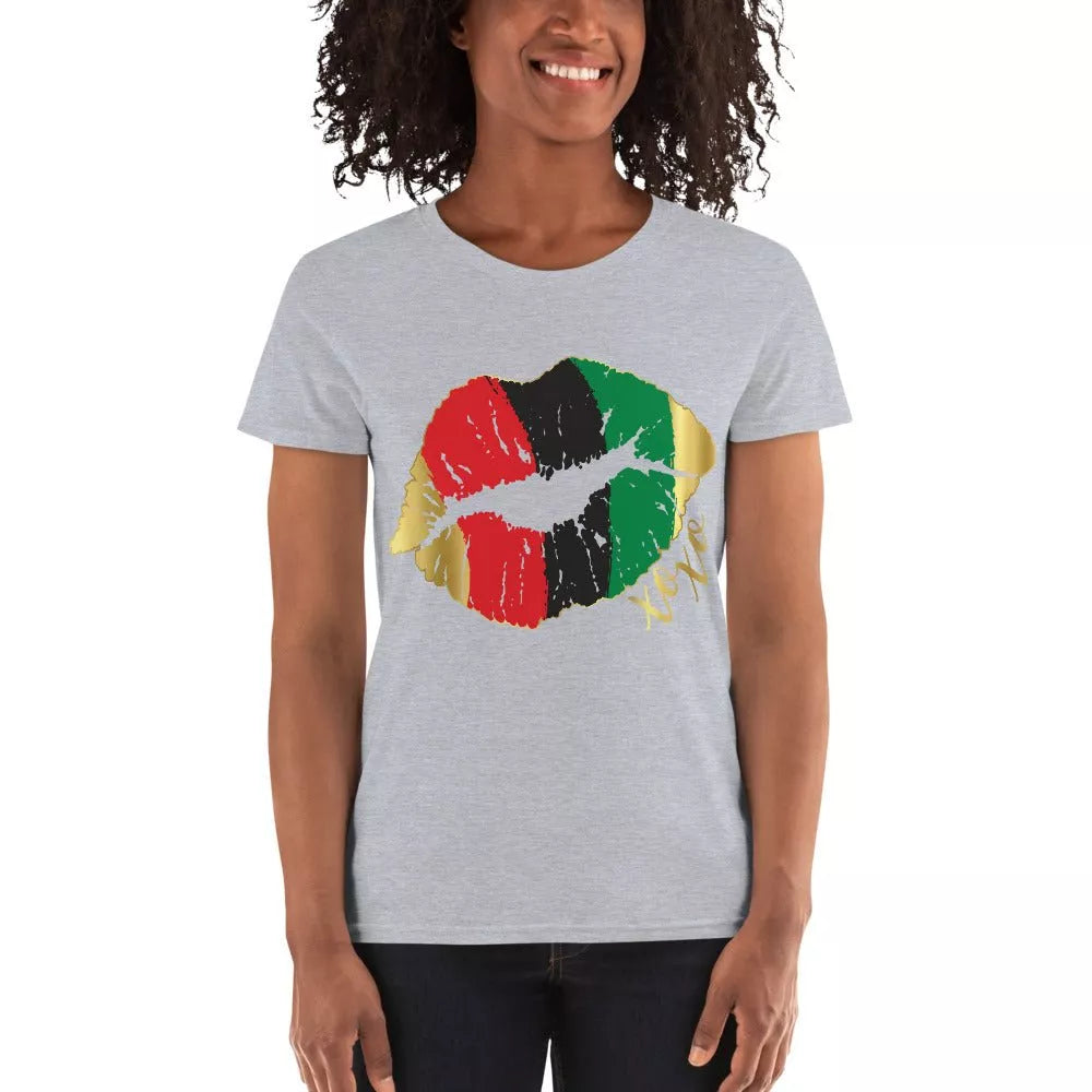 XOXO African Flag Women's Shirt - Beguiling Phenix Boutique