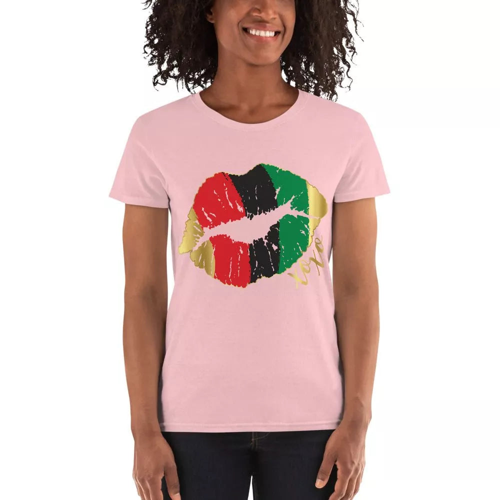 XOXO African Flag Women's Shirt - Beguiling Phenix Boutique